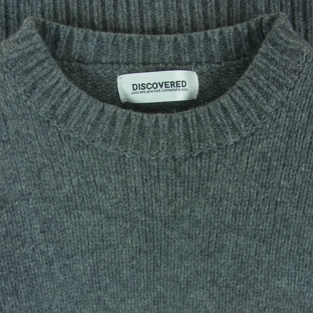 DISCOVERED ディスカバード DC-AW21-KN-04 LOOPING KNIT ルーピング ニット ビッグ シルエット セーター グレー系 1【美品】【中古】