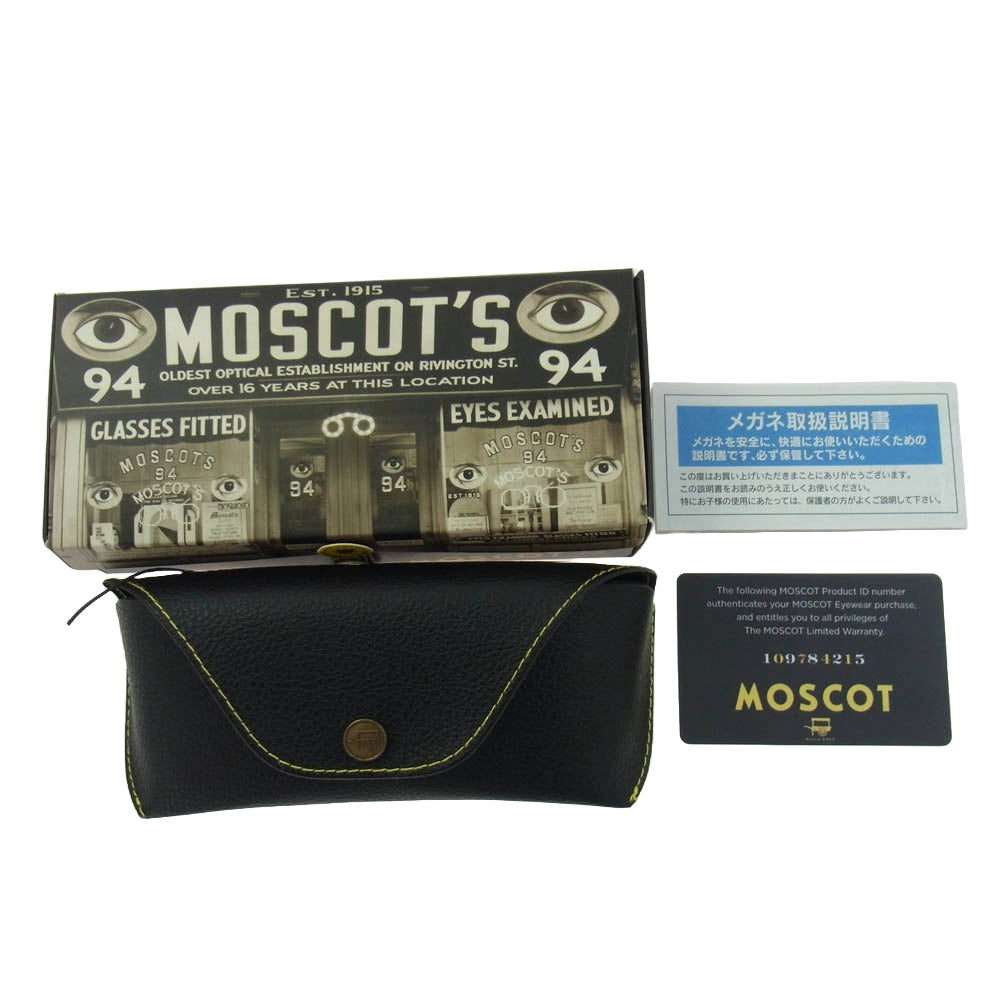 MOSCOT モスコット LEMTOSH レムトッシュ サングラス フレーム：ブラック系 46□24-145【中古】