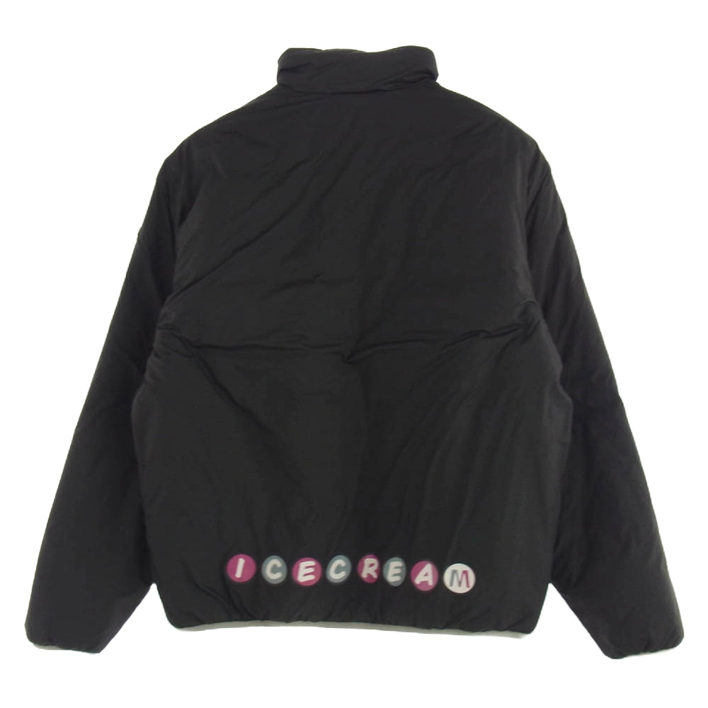 Billionaire Boys Club ビリオネアボーイズクラブ ICE CREAM アイスクリーム NYLON REVERSIBLE PADDED JACKET ナイロン リバーシブル パデッド ジャケット ブラック系 M【中古】
