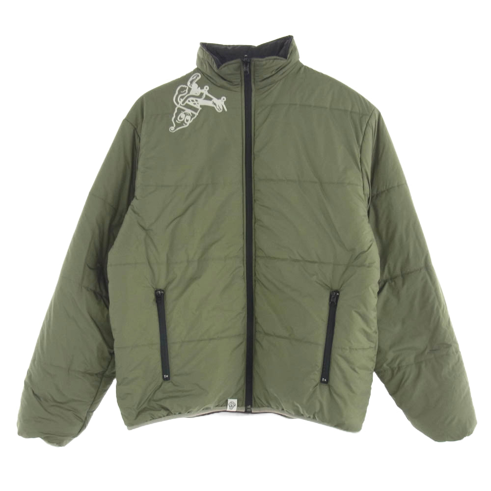 Billionaire Boys Club ビリオネアボーイズクラブ ICE CREAM アイスクリーム NYLON REVERSIBLE PADDED JACKET ナイロン リバーシブル パデッド ジャケット ブラック系 M【中古】