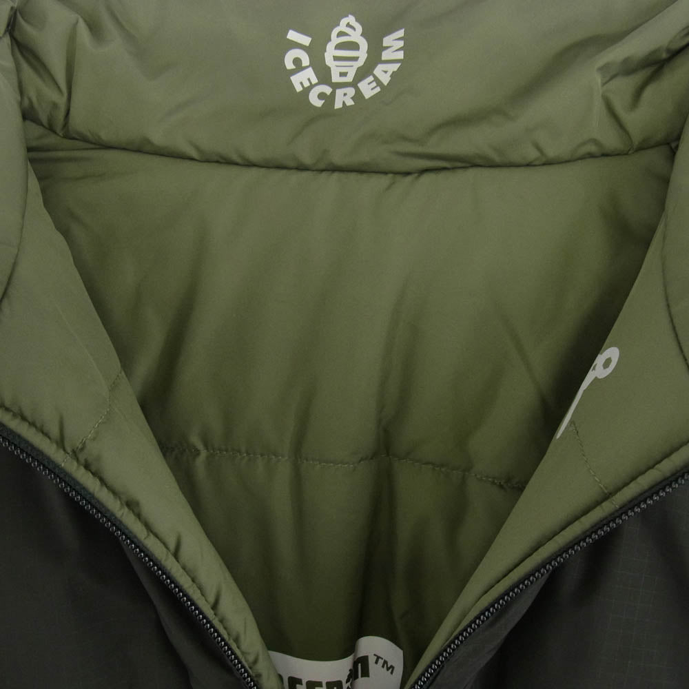 Billionaire Boys Club ビリオネアボーイズクラブ ICE CREAM アイスクリーム NYLON REVERSIBLE PADDED JACKET ナイロン リバーシブル パデッド ジャケット ブラック系 M【中古】