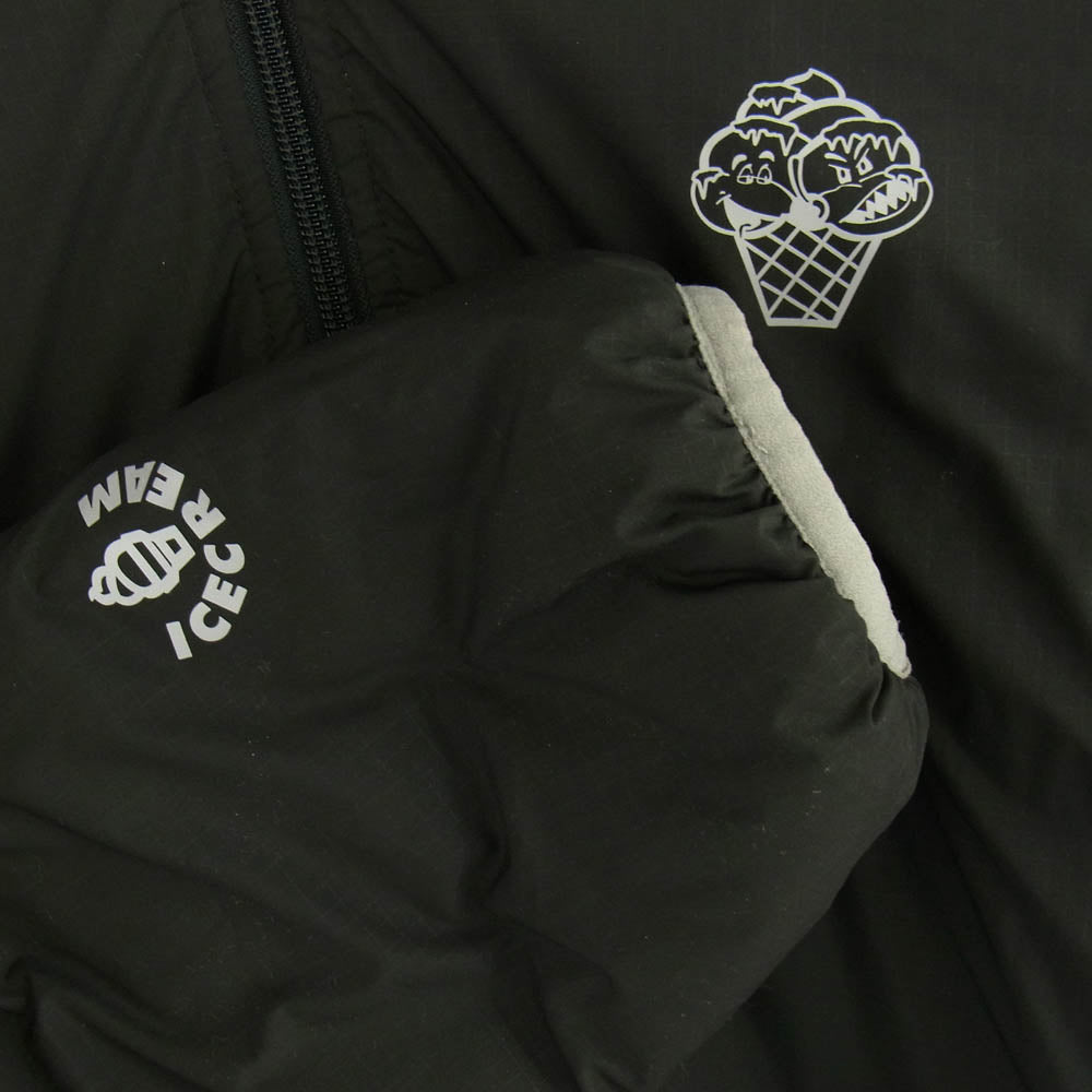 Billionaire Boys Club ビリオネアボーイズクラブ ICE CREAM アイスクリーム NYLON REVERSIBLE PADDED JACKET ナイロン リバーシブル パデッド ジャケット ブラック系 M【中古】
