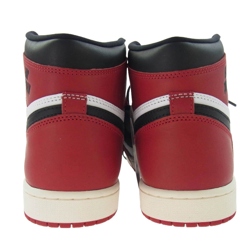 NIKE ナイキ DZ5485-106 Air Jordan 1 Retro High OG Black Toe Reimagined エアジョーダン1 レトロ ハイ ブラックトゥリイマジンド ブラック系 レッド系 27cm【極上美品】【中古】