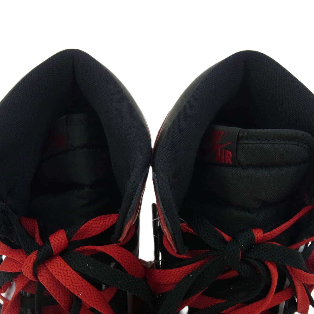 NIKE ナイキ DZ5485-106 Air Jordan 1 Retro High OG Black Toe Reimagined エアジョーダン1 レトロ ハイ ブラックトゥリイマジンド ブラック系 レッド系 27cm【極上美品】【中古】