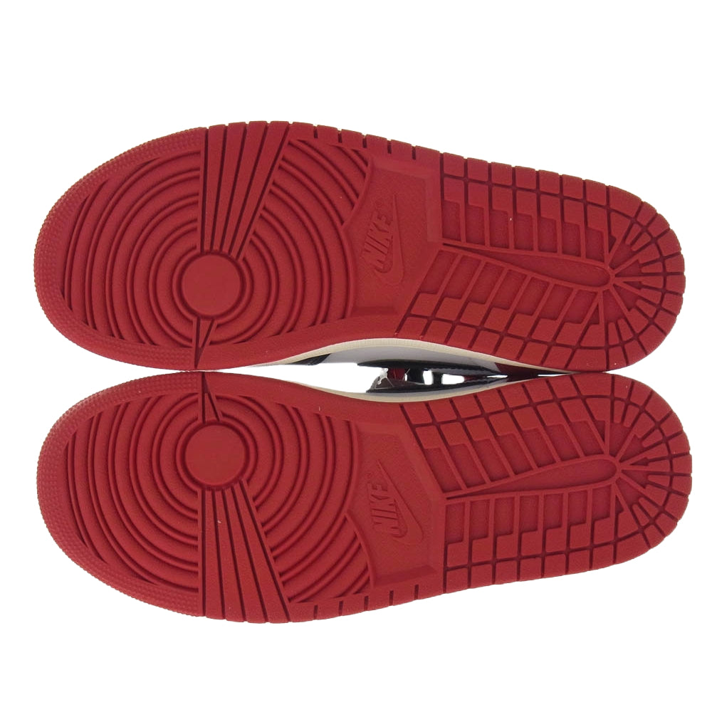 NIKE ナイキ DZ5485-106 Air Jordan 1 Retro High OG Black Toe Reimagined エアジョーダン1 レトロ ハイ ブラックトゥリイマジンド ブラック系 レッド系 27cm【極上美品】【中古】