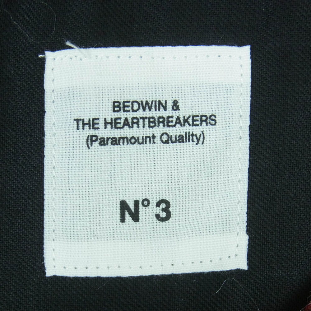 BEDWIN & THE HEARTBREAKERS ベドウィンアンドザハートブレイカーズ 24AB1741 WOOL BIG SHIRT BILLY ビッグ ウール チェック 長袖 シャツ レッド系 グレー系 3【新古品】【未使用】【中古】