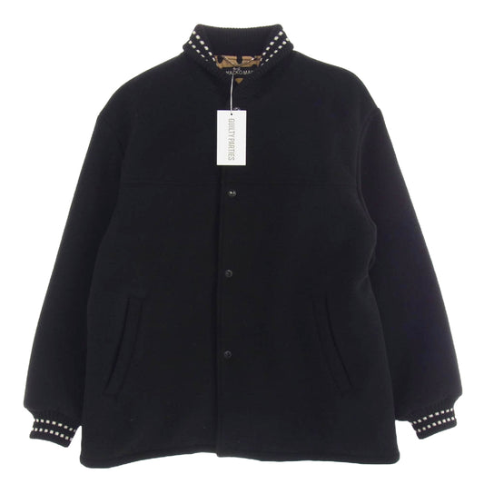 WACKO MARIA ワコマリア 24AW 24FW-WMO-BL12 CAR CLUB JACKET -TYPE2 ウール ジャケット ブラック系 L【新古品】【未使用】【中古】