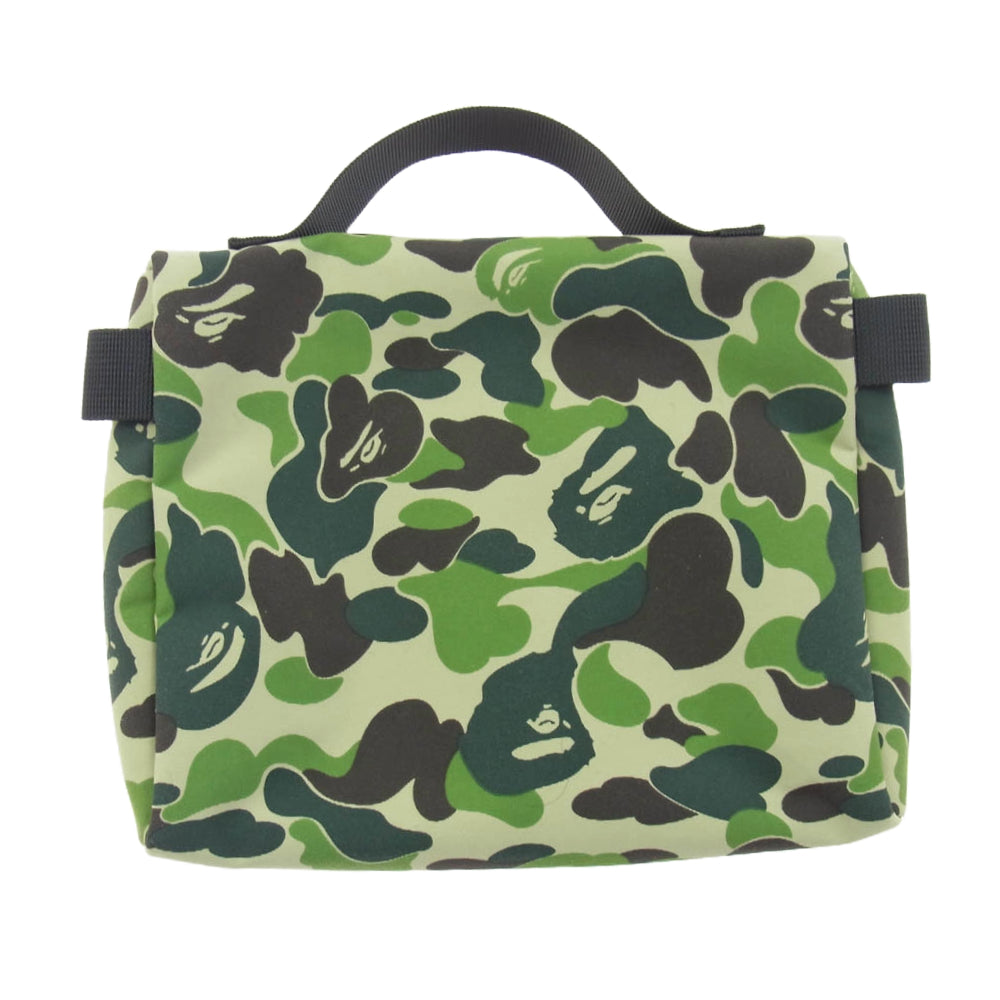 A BATHING APE アベイシングエイプ ABC CAMO MUSIC POUCH カモ ポーチ 迷彩 グリーン系【新古品】【未使用】【中古】