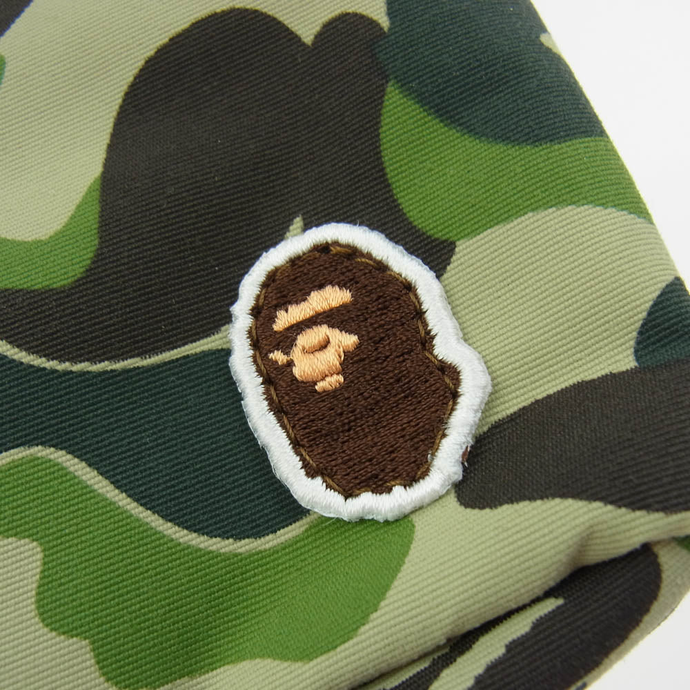 A BATHING APE アベイシングエイプ ABC CAMO MUSIC POUCH カモ ポーチ 迷彩 グリーン系【新古品】【未使用】【中古】