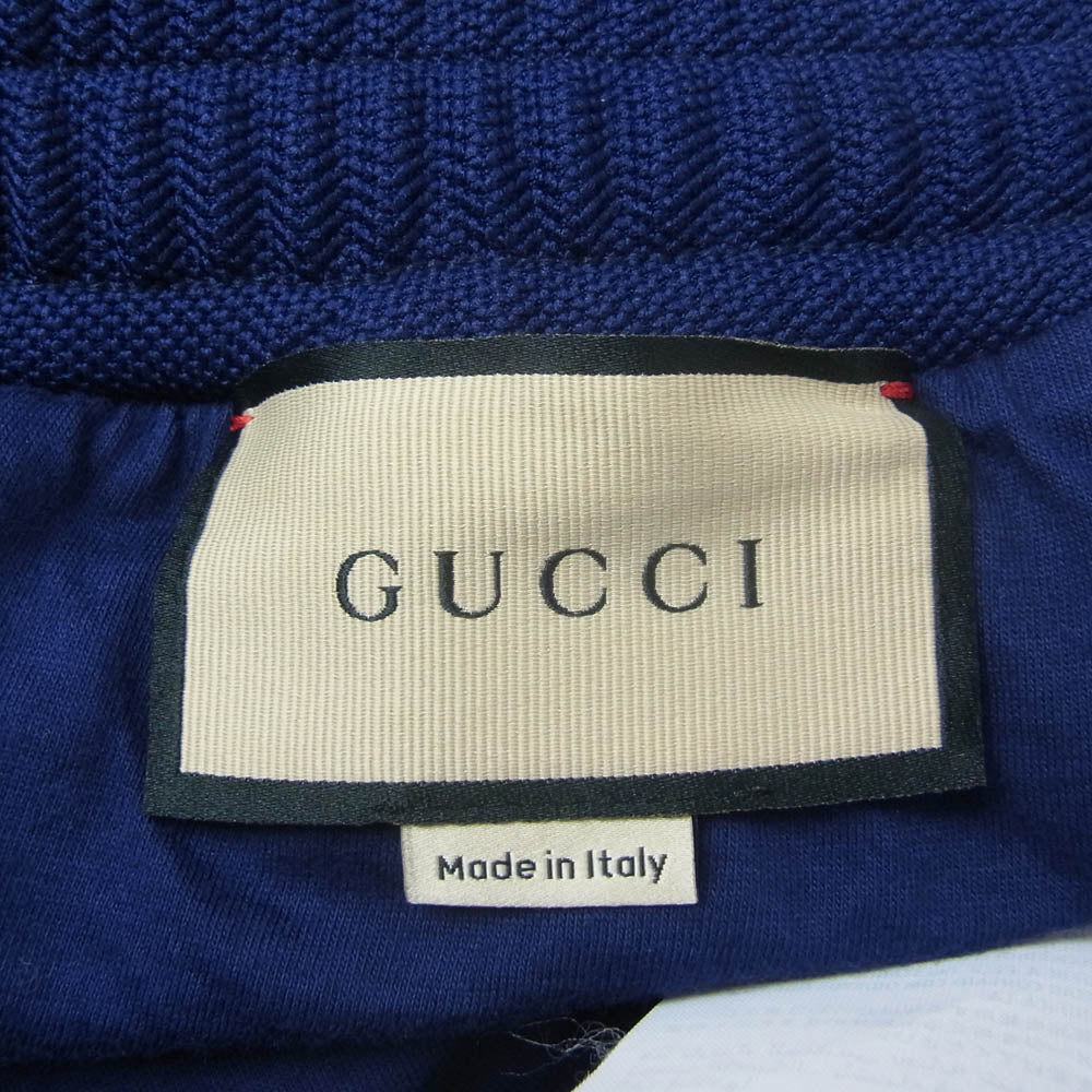 GUCCI グッチ 692126 XJD7N SIDELINE SHORT PANTS メッシュ ハーフパンツ ショーツ ネイビー系 XS【中古】