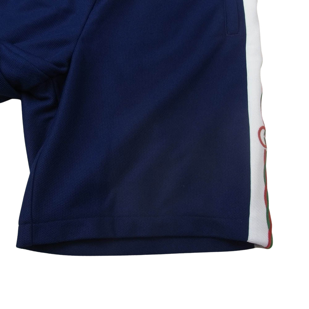 GUCCI グッチ 692126 XJD7N SIDELINE SHORT PANTS メッシュ ハーフパンツ ショーツ ネイビー系 XS【中古】