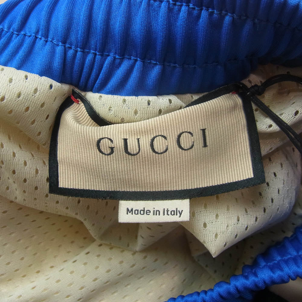 GUCCI グッチ 23SS 752277 XJFSS NEO PLAIN BASKET SHORT バスケット ショーツ メッシュ シェリーライン ロゴ ハーフ パンツ S オフホワイト系 S【中古】