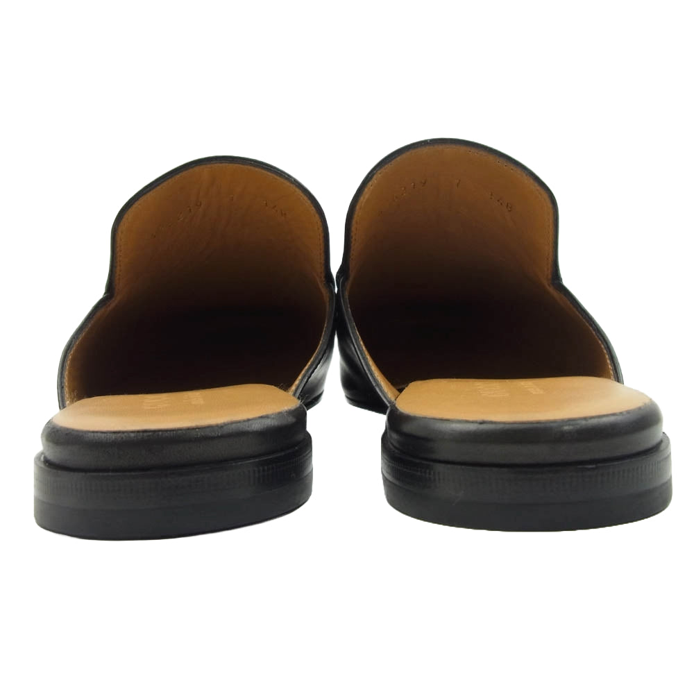 GUCCI グッチ 426219 プリンスタウン ホースビット レザー ミュール スリッパ ブラック系 7【新古品】【未使用】【中古】