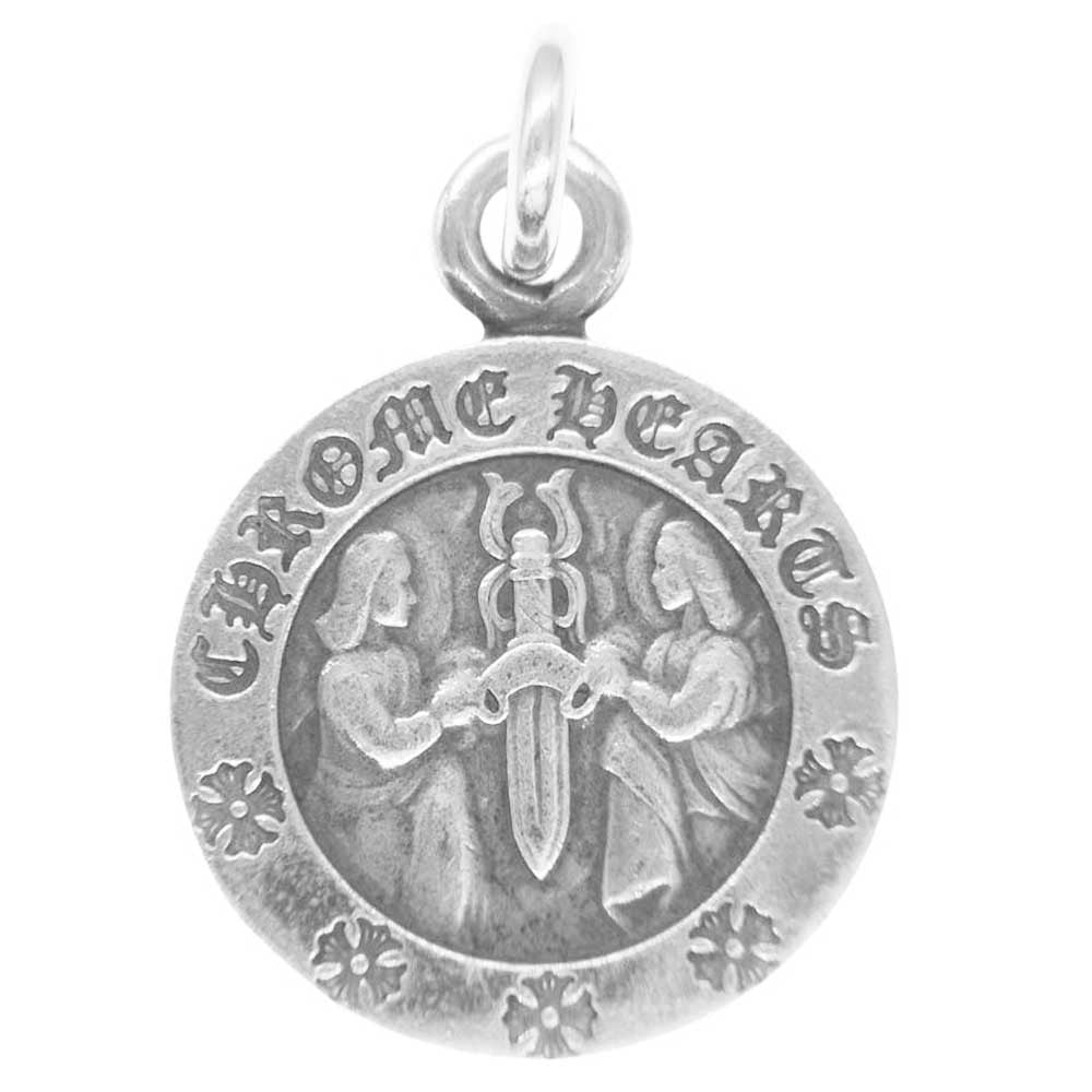 CHROME HEARTS クロムハーツ（原本無） CHRM ANGL MDL V2 エンジェルメダル チャーム ペンダントトップ シルバー系【中古】