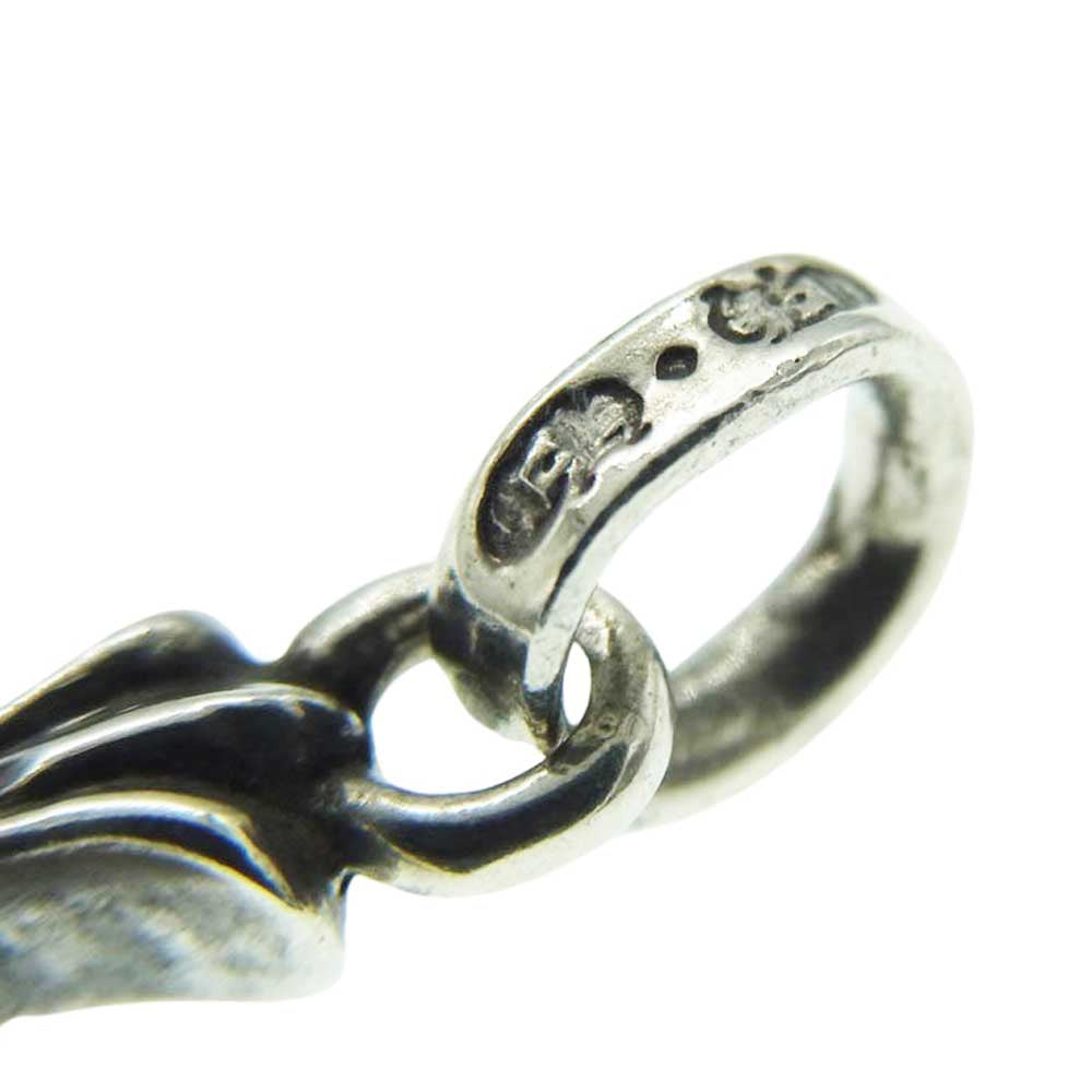 CHROME HEARTS クロムハーツ（原本有） CRS BBYFAT SAP A ベイビー ファット チャーム アフター サファイア 両面 1Pサファイア ペンダントトップ シルバー系【中古】