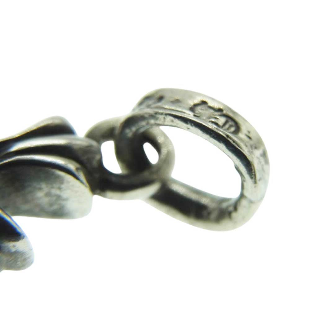 CHROME HEARTS クロムハーツ（原本有） CRS BBYFAT SAP A ベイビー ファット チャーム アフター サファイア 両面 1Pサファイア ペンダントトップ シルバー系【中古】