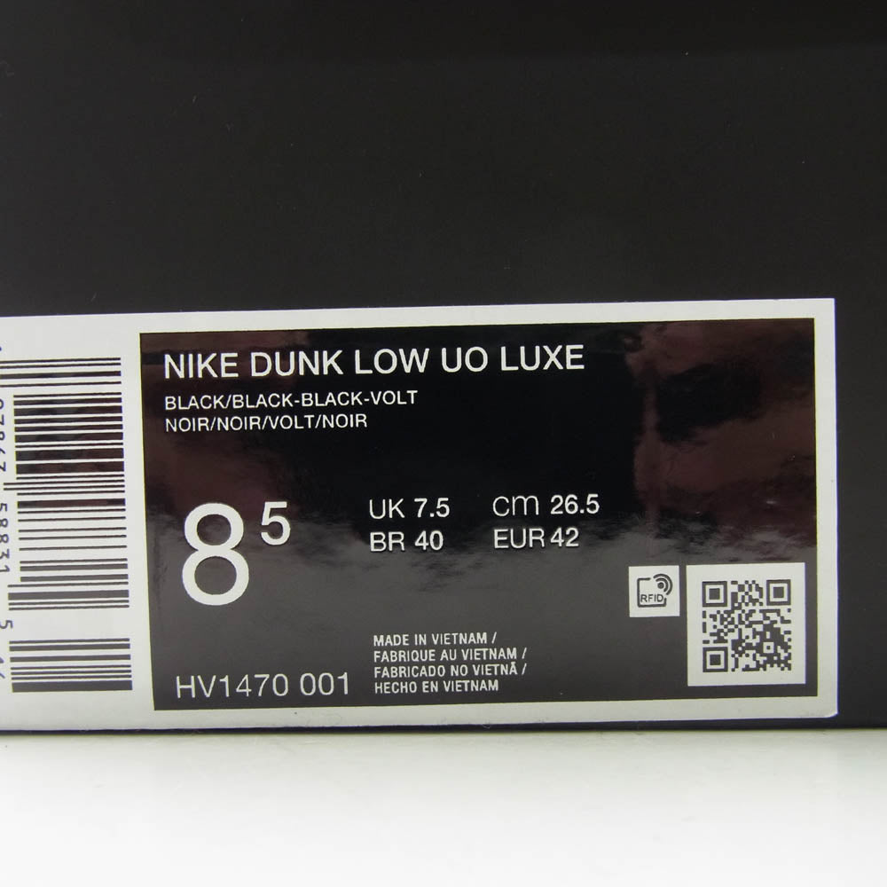 NIKE ナイキ HV1470-001 フェイクバスターズ鑑定済 × Division Street Dunk Low Lux Oregon Black ディビジョンストリート ダンク ロー ラックス オレゴンブラック スニーカー ブラック系 26.5cm【新古品】【未使用】【中古】
