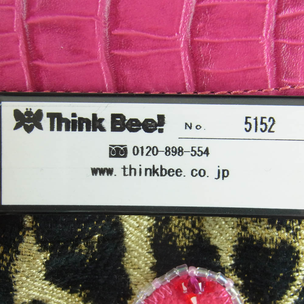 thinkbee シンクビー 5152 アニマルハート ショルダー ハンド バッグ ピンク系 ベージュ系 ブラック系【極上美品】【中古】