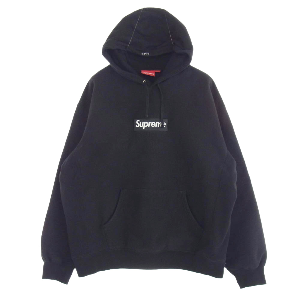 Supreme シュプリーム 23AW Box Logo Hooded Sweatshirt ボックスロゴ フーデッド スウェットシャツ パーカー フーディ ブラック系 XL【中古】