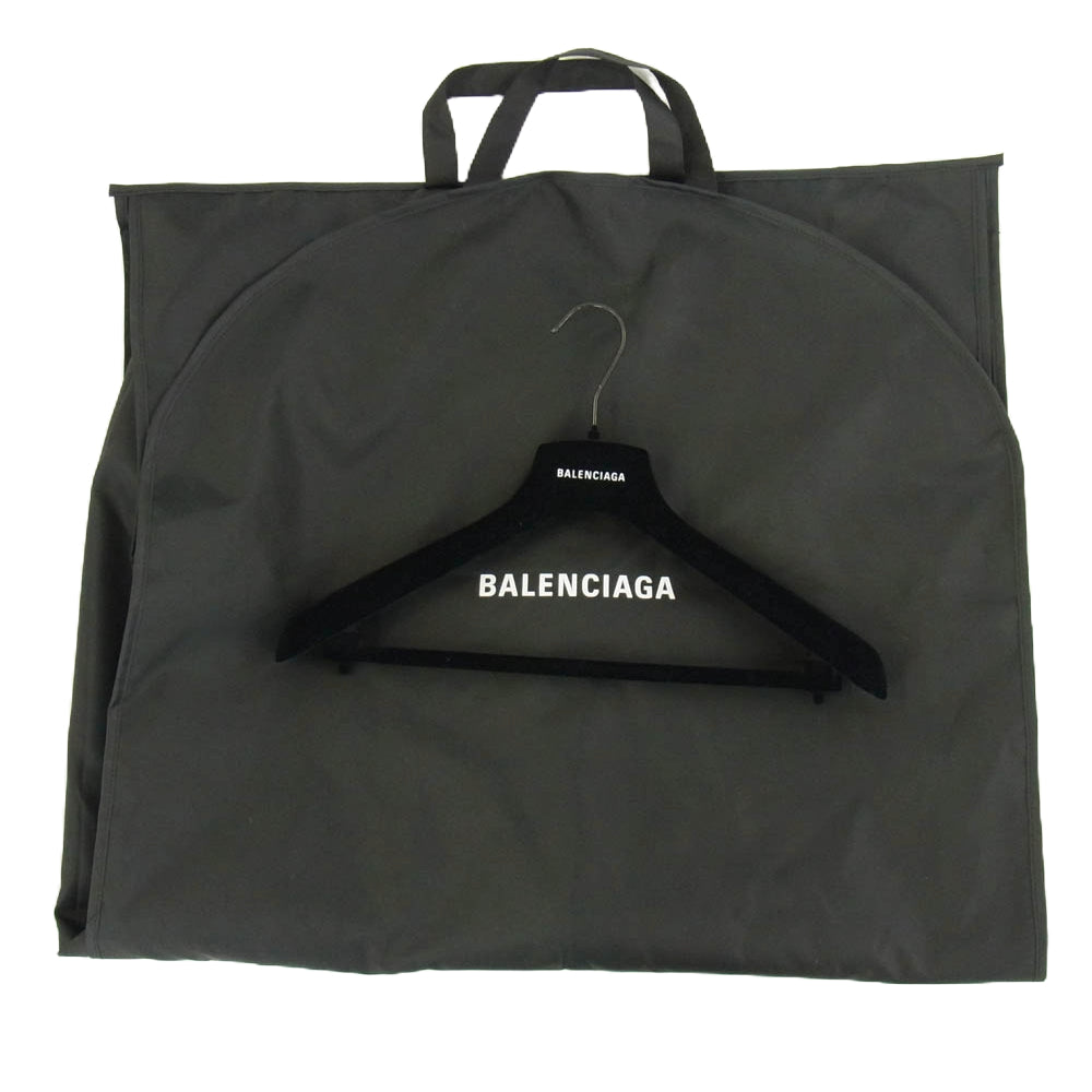 BALENCIAGA バレンシアガ 642339 TKM27 Padded Flannel Shirt パデッド フランネル チェック シャツ ジャケット 中綿 裏地キルティング ブルー系 38【中古】