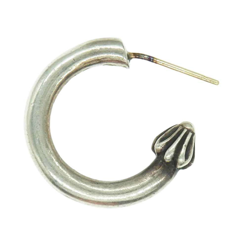 CHROME HEARTS クロムハーツ（原本無） HOOP PLAIN プレーン フープ シルバー ピアス シルバー系【中古】