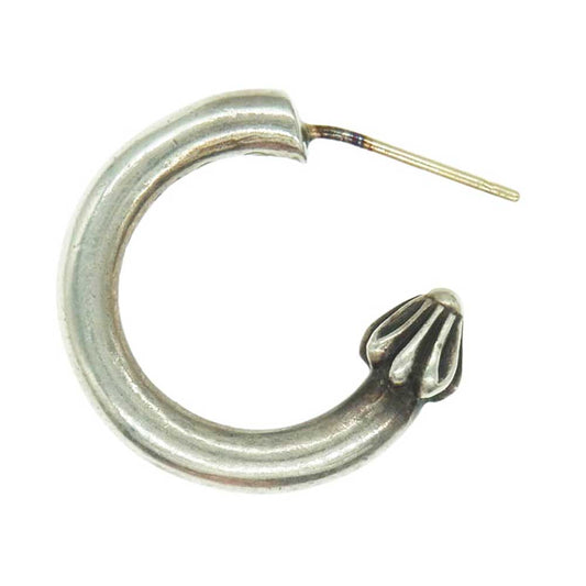 CHROME HEARTS クロムハーツ（原本無） HOOP PLAIN プレーン フープ シルバー ピアス シルバー系【中古】