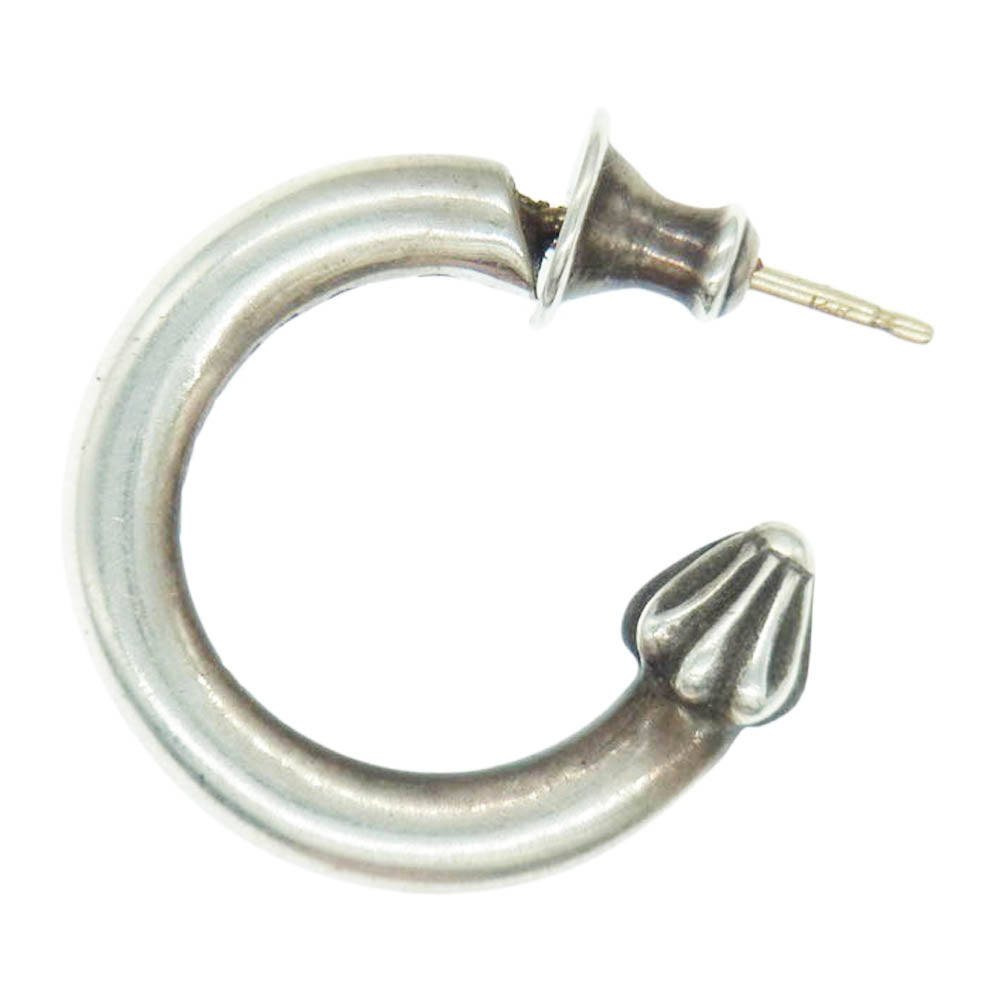 CHROME HEARTS クロムハーツ（原本無） HOOP PLAIN プレーン フープ シルバー ピアス シルバー系【中古】