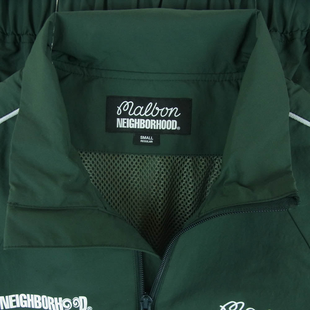 NEIGHBORHOOD ネイバーフッド 25SS 251TS54N-JKM02 NH X MALBON GOLF QUARTER ZIP JACKET マルボンゴルフ プルオーバー ハーフジップ ナイロン ジャケット グリーン系 S【新古品】【未使用】【中古】