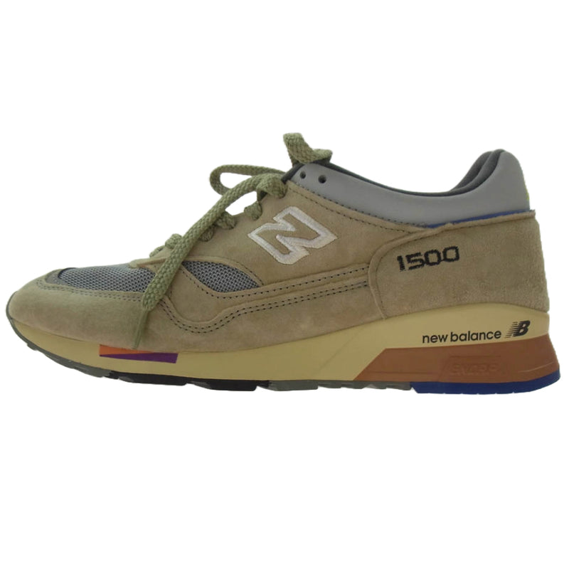NEW BALANCE ニューバランス U1500SB × Salehe Bembury Made in UK 1500 Olive Grey サレへベンバリー 1500 メイド イン UK スニーカー ベージュ系 us7.5【新古品】【未使用】【中古】