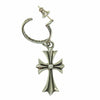 CHROME HEARTS クロムハーツ（原本無） TINY CH CROSS タイニーCH クロスフープ シルバー ピアス シルバー系【中古】