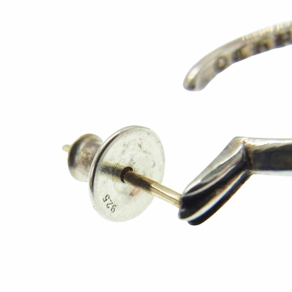 CHROME HEARTS クロムハーツ（原本無） TINY CH CROSS タイニーCH クロスフープ シルバー ピアス シルバー系【中古】