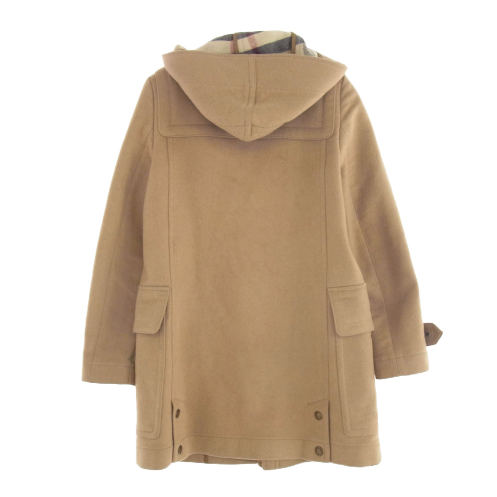 BURBERRY バーバリー 3953063 BRIT ブリット メガチェック ダッフル ウール コート ライトブラウン系 UK2【中古】