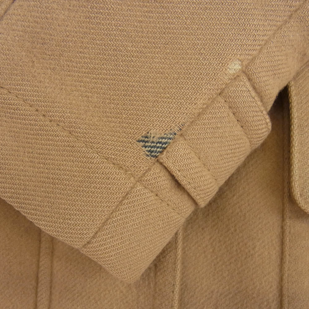 BURBERRY バーバリー 3953063 BRIT ブリット メガチェック ダッフル ウール コート ライトブラウン系 UK2【中古】