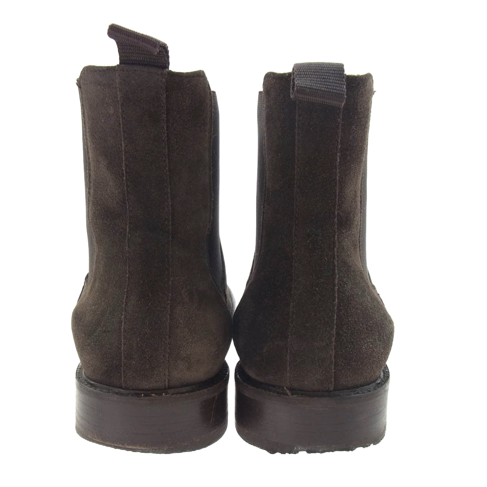 BOEMOS ボエモス 4012-I23 イタリア製 スエード サイドゴア ブーツ チェルシーブーツ ブラウン系 41【中古】