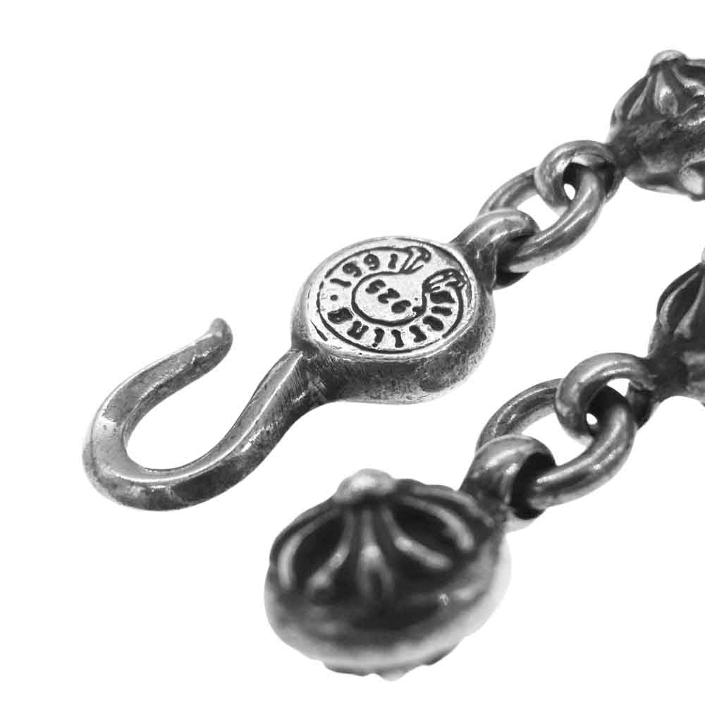 CHROME HEARTS クロムハーツ（原本無） #1 CRSBL CHN SML CH SCRS クロスボールチェーン スモール CHクロス ネックレス 20インチ シルバー系【中古】