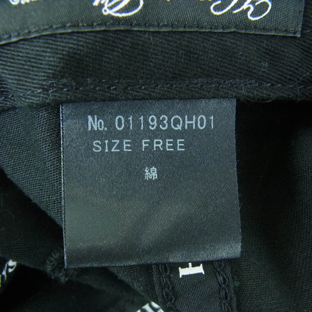 HYSTERIC GLAMOUR ヒステリックグラマー 01193QH01 HYSTERIC 刺繍 ロゴ キャップ 帽子 ブラック系 FREE【中古】