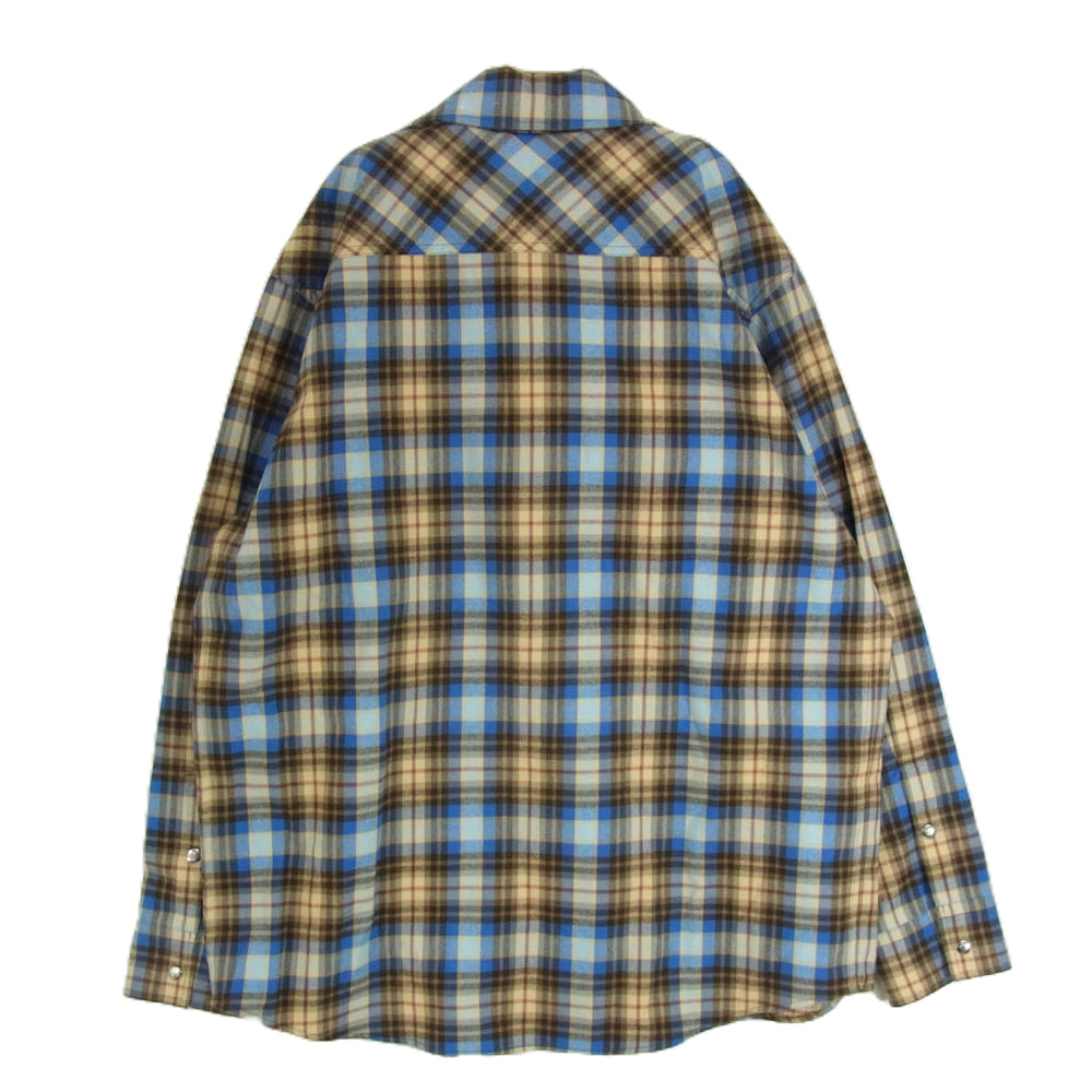 MONCLER モンクレール H20912F00003 M2359 CAMICIA チェック 長袖 シャツ マルチカラー系 S【中古】