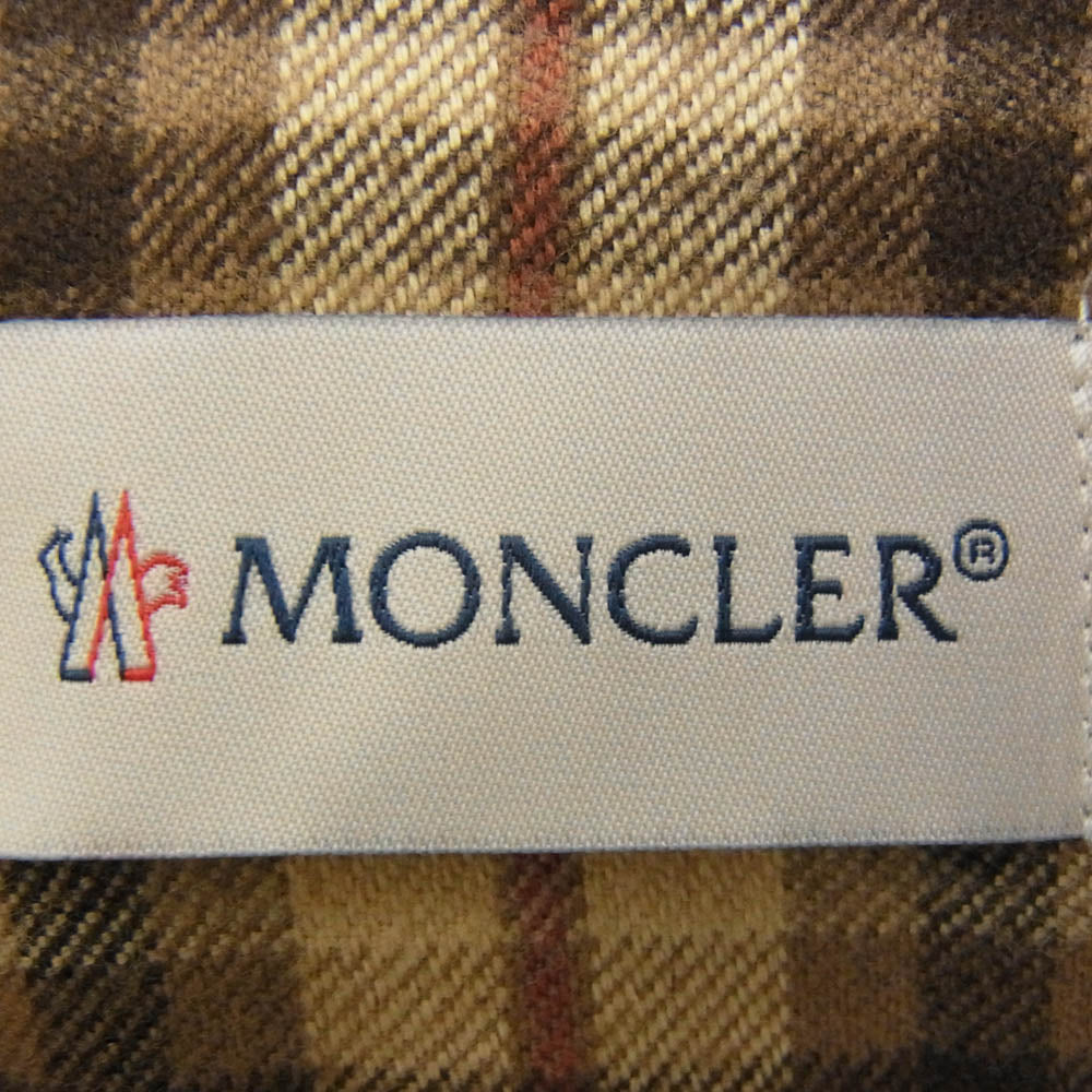 MONCLER モンクレール H20912F00003 M2359 CAMICIA チェック 長袖 シャツ マルチカラー系 S【中古】