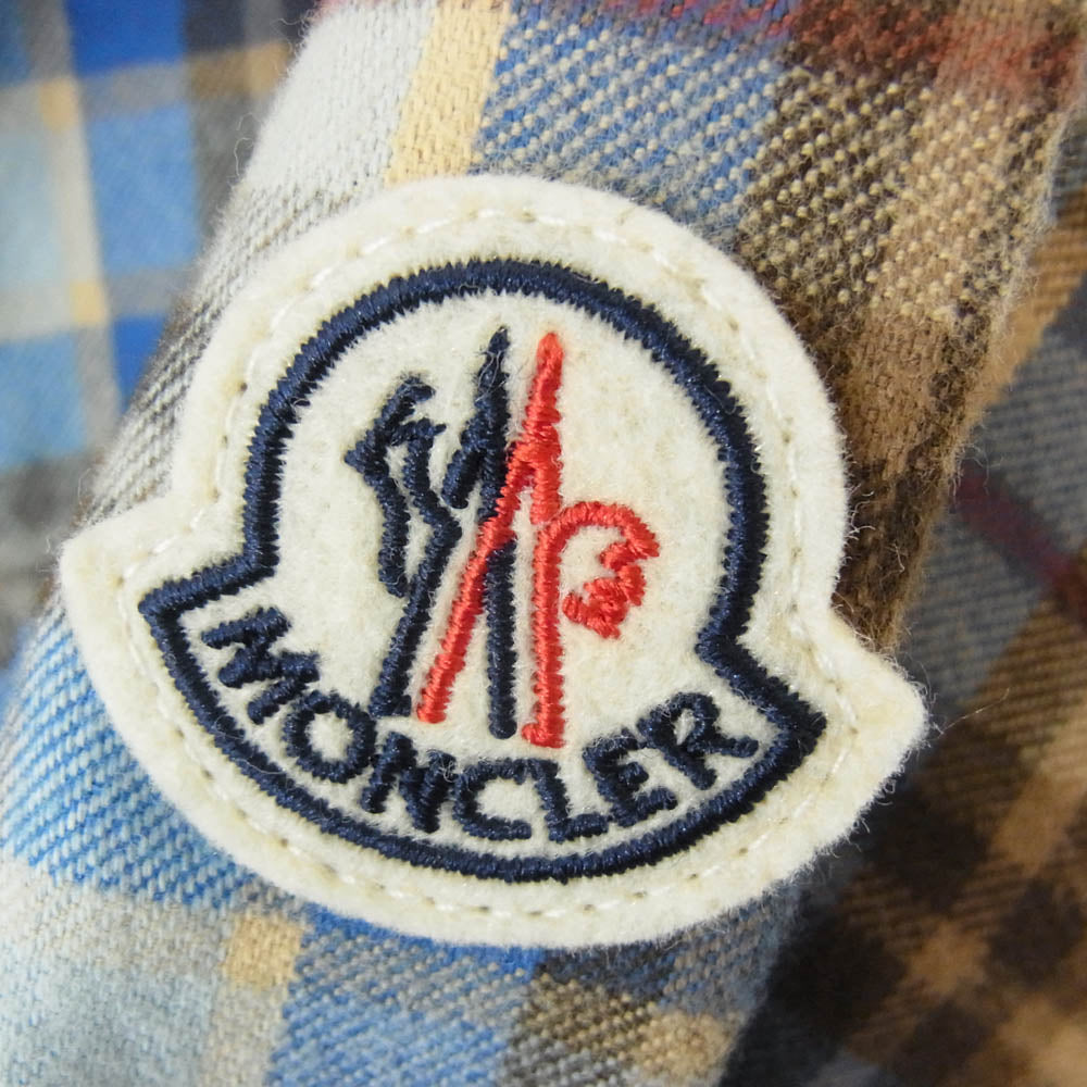 MONCLER モンクレール H20912F00003 M2359 CAMICIA チェック 長袖 シャツ マルチカラー系 S【中古】
