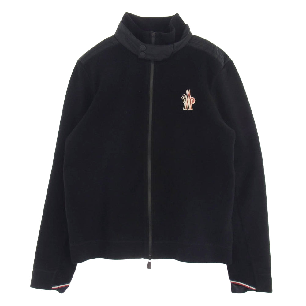 MONCLER モンクレール H20978G70000 GRENOBLE グルノーブル MAGLIA CARDIGAN フリース ジャケット ブラック系 XL【中古】