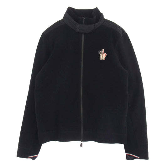 MONCLER モンクレール H20978G70000 GRENOBLE グルノーブル MAGLIA CARDIGAN フリース ジャケット ブラック系 XL【中古】