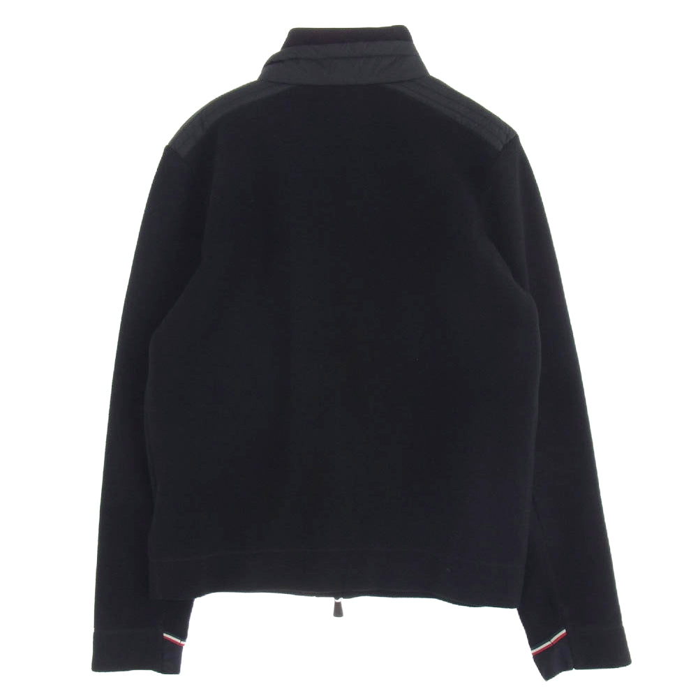 MONCLER モンクレール H20978G70000 GRENOBLE グルノーブル MAGLIA CARDIGAN フリース ジャケット ブラック系 XL【中古】