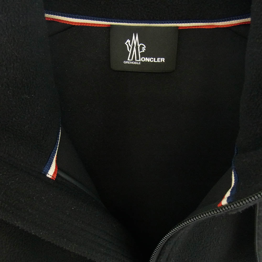MONCLER モンクレール H20978G70000 GRENOBLE グルノーブル MAGLIA CARDIGAN フリース ジャケット ブラック系 XL【中古】