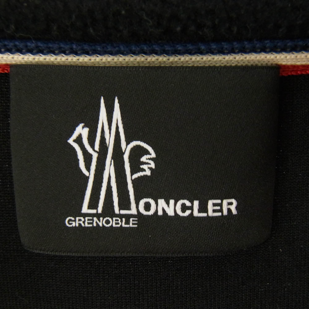 MONCLER モンクレール H20978G70000 GRENOBLE グルノーブル MAGLIA CARDIGAN フリース ジャケット ブラック系 XL【中古】