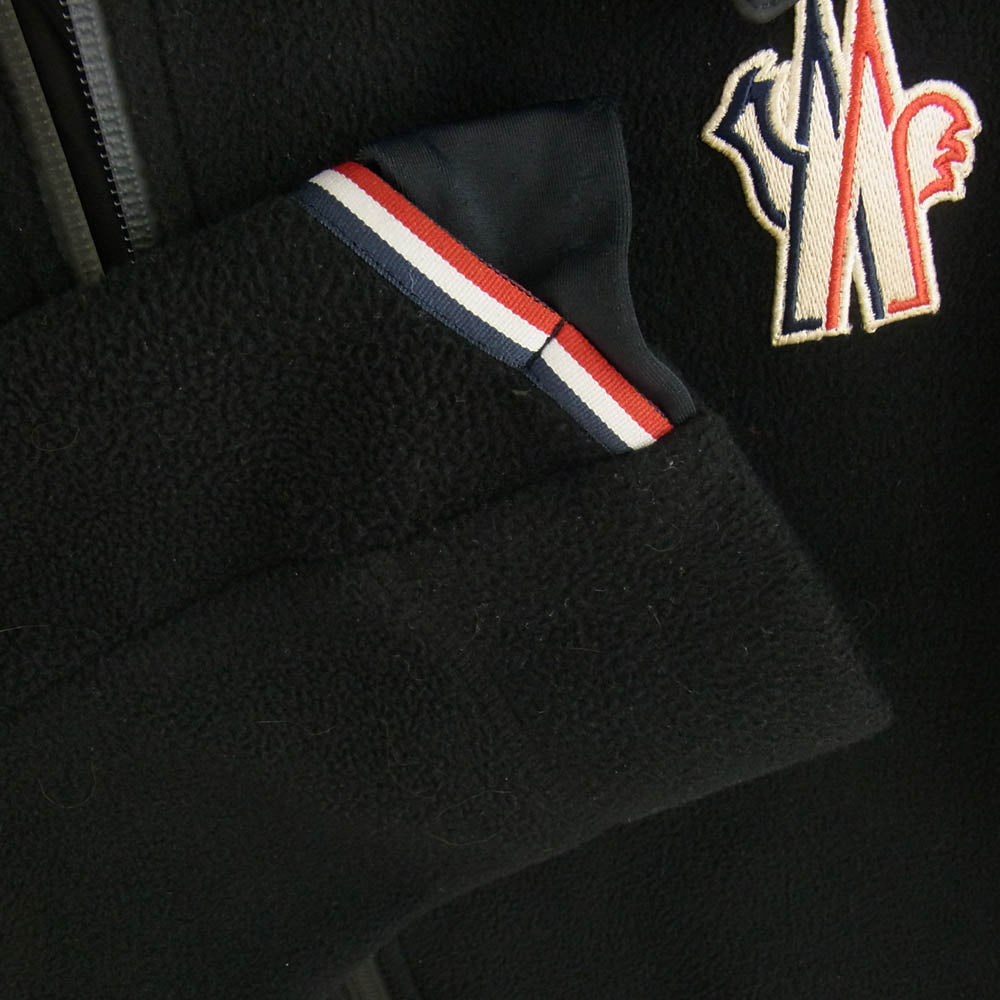 MONCLER モンクレール H20978G70000 GRENOBLE グルノーブル MAGLIA CARDIGAN フリース ジャケット ブラック系 XL【中古】