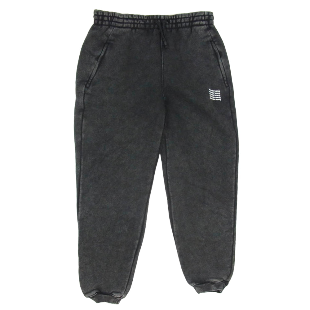 Alexander Wang アレキサンダーワン UCC3224049 アシッドウォッシュ デンスフリース スウェット ロング パンツ ブラック系 M【中古】