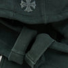 CHROME HEARTS クロムハーツ（原本無） GRP Y NOT Zip Up Hoodie ワイノット ダガー刺繍 クロスパッチ ヴァーティカルロゴ ジップアップ フルジップ パーカー ブラック ブラック系 L【中古】