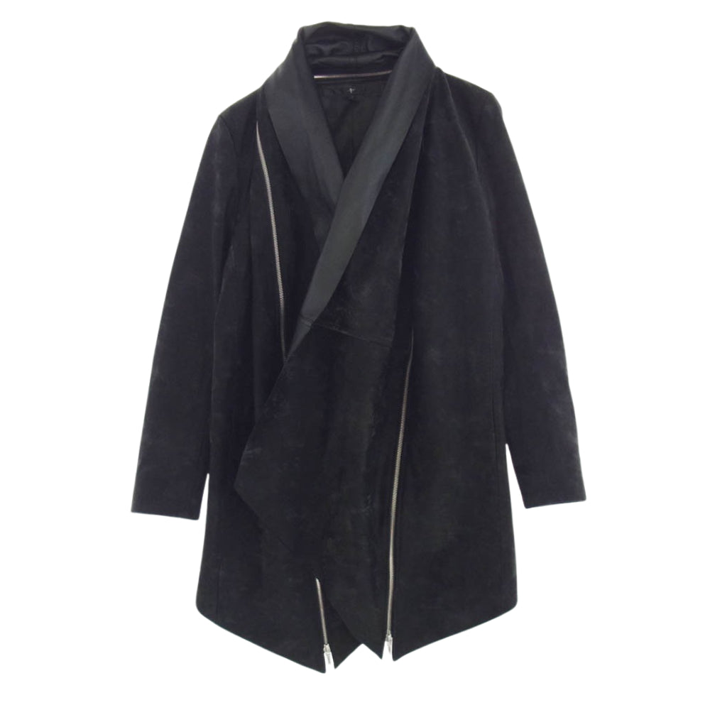 NO ID. ノーアイディ 855777-861L ラムレザー ダイバース ガウン ブラック系 1【中古】