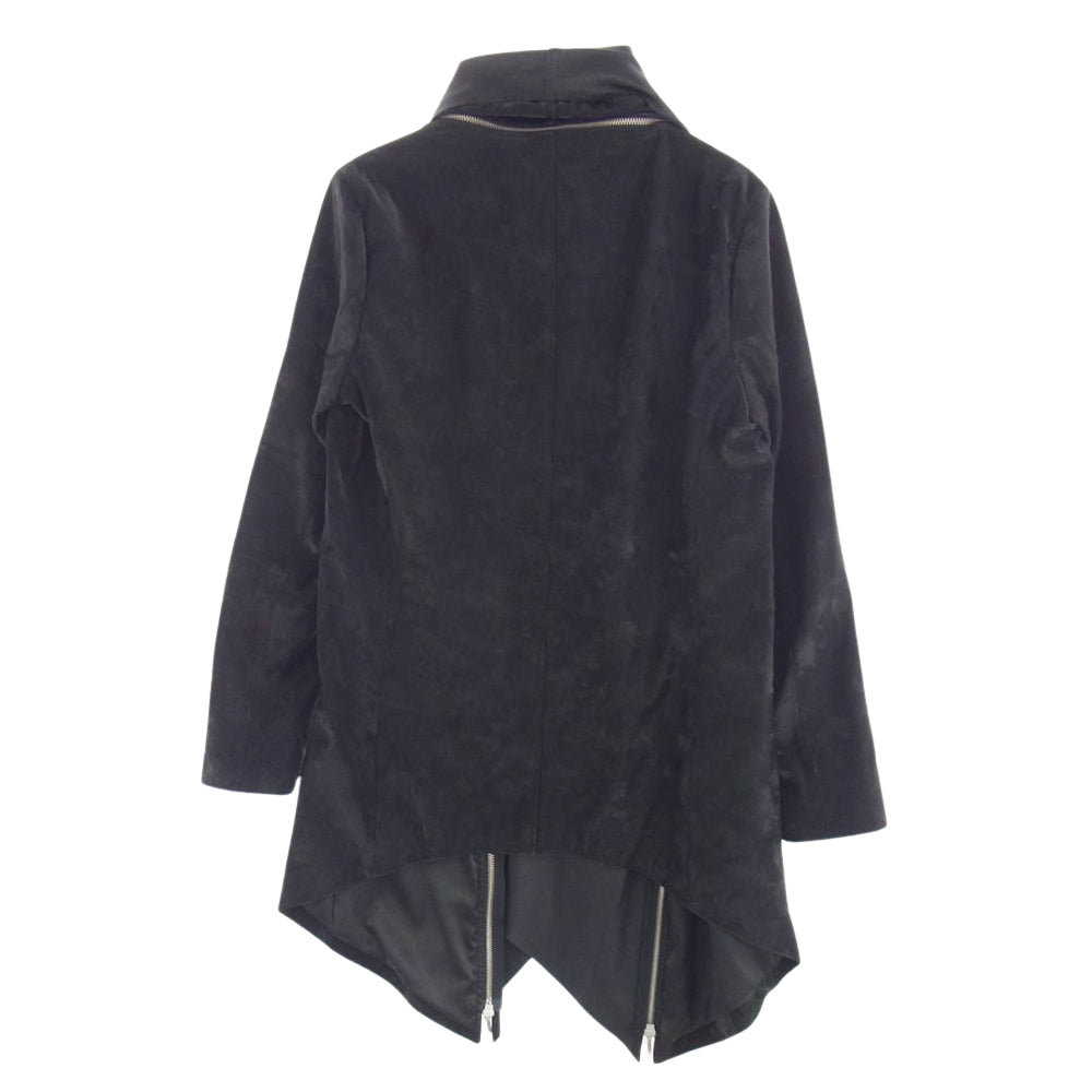 NO ID. ノーアイディ 855777-861L ラムレザー ダイバース ガウン ブラック系 1【中古】