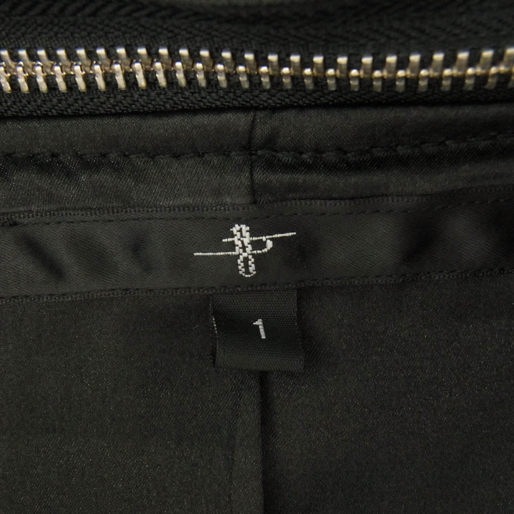 NO ID. ノーアイディ 855777-861L ラムレザー ダイバース ガウン ブラック系 1【中古】
